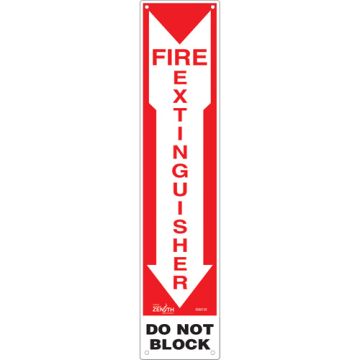 "Fire Extinguisher - Do Not Block" Sign