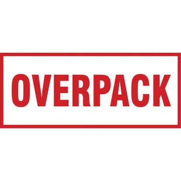 "Overpack" Handling Labels