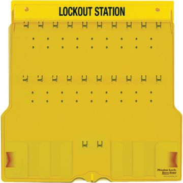 Trilingual Covered Lock Station