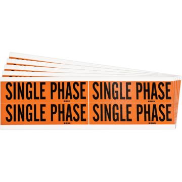 "Single Phase" Conduit & Voltage Labels