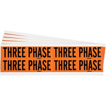 "Three Phase" Conduit & Voltage Labels