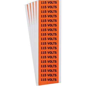 "115 Volts" Conduit & Voltage Labels