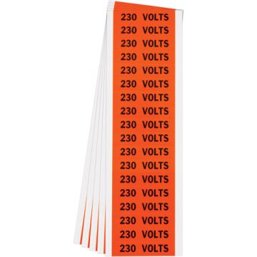 "230 Volts" Conduit & Voltage Labels