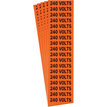 "240 Volts" Conduit & Voltage Labels