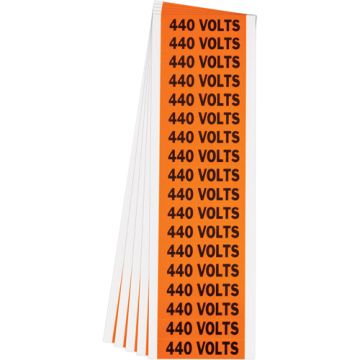 "440 Volts" Conduit & Voltage Labels