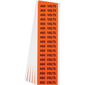 "460 Volts" Conduit & Voltage Labels