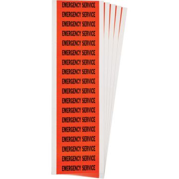 "Emergency Service" Conduit & Voltage Labels