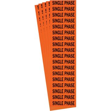 "Single Phase" Conduit & Voltage Labels