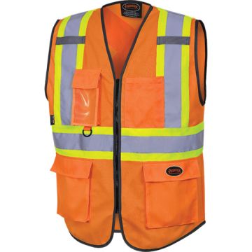 Zipper Front Safety Vest