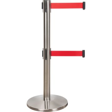 Dual Belt Crowd Control Barrier