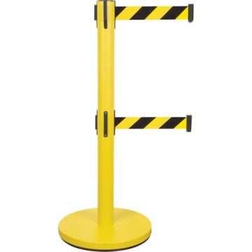 Dual Belt Crowd Control Barrier