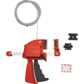 Red Clamping Cable Lockout