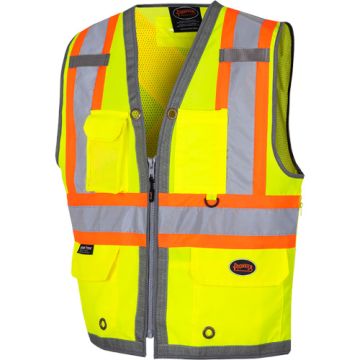 Mesh-Back Zip-Front Surveyor's Vest