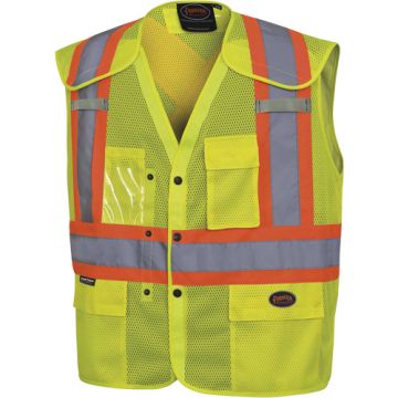 Drop-Shoulder Safety Vest with Snaps