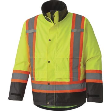 300D Trilobal Ripstop Waterproof Safety Jacket