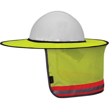 High-Visibility Foldable Hardhat Sunshade