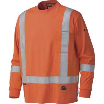 Flame-Resistant Long-Sleeved Safety Shirt