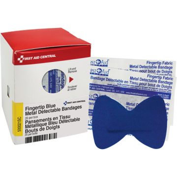 Fingertip Blue Detectable Bandages