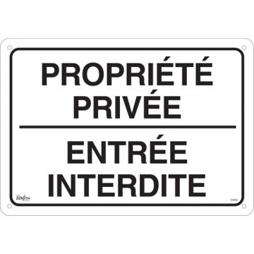 "Propriété privée" Sign