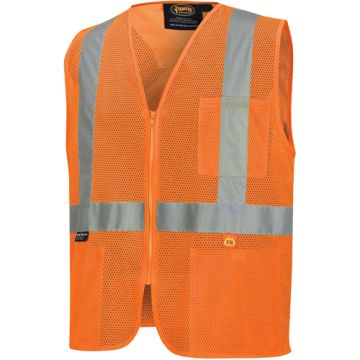 Flame-Resistant Mesh Safety Vest