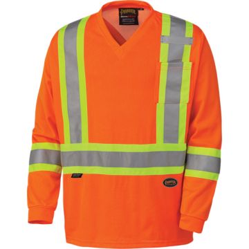 Traffic Micro Mesh Long-Sleeved Safety Shirt