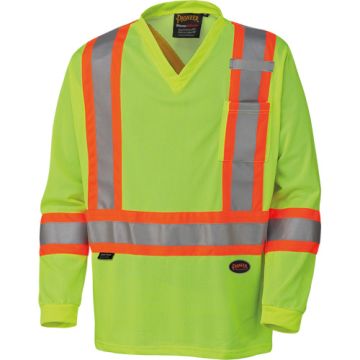 Traffic Micro Mesh Long-Sleeved Safety Shirt