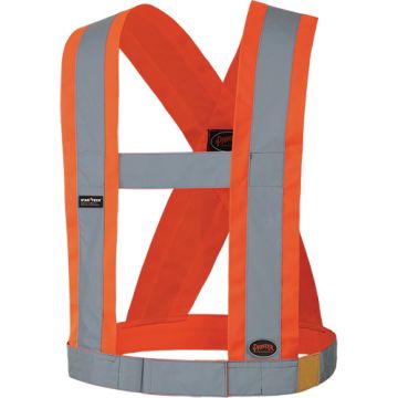 High-Visibility 4" Wide Adjustable Safety Sash