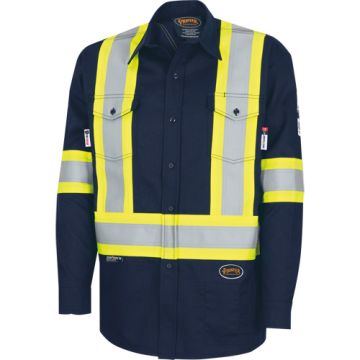 FR-TECH® High-Visibility 88/12 Arc-Rated Safety Shirt