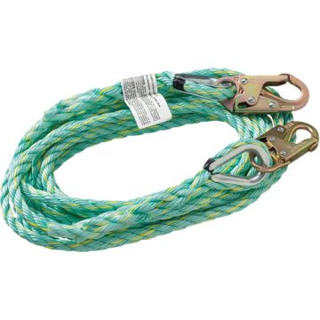 Vertical Lifeline Rope with Anchor End Snap Hook