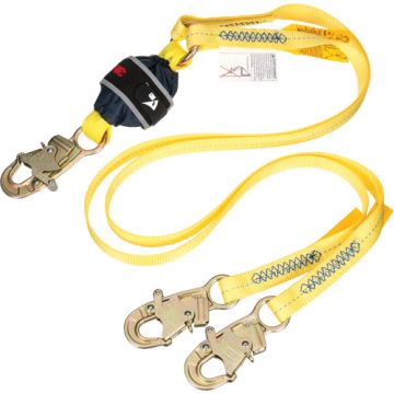 Twin-Leg Web Shock-Absorbing Lanyard