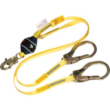 Twin-Leg Web Shock-Absorbing Lanyard