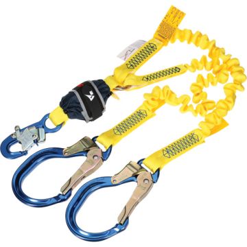 Twin-Leg Stretch Web Shock-Absorbing Lanyard