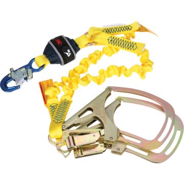 Twin-Leg Stretch Web Shock-Absorbing Lanyard