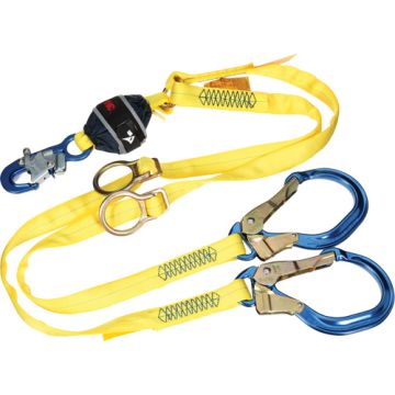 Twin-Leg Tie-Back Web Shock-Absorbing Lanyard