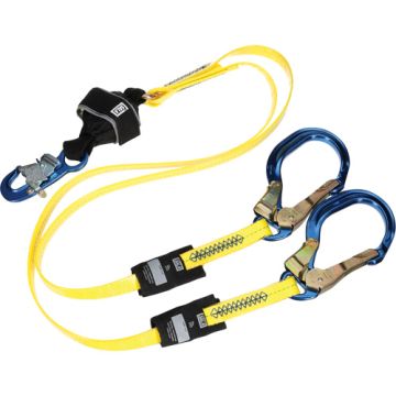 Twin-Leg Arc Flash Coated Web Shock-Absorbing Lanyard