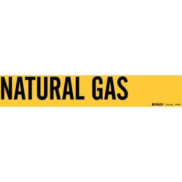 "Natural Gas" Pipe Marker