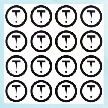 Repositionable Individual Number & Letter Labels