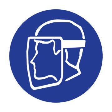 Right to Know Pictogram Labels - Face Shield