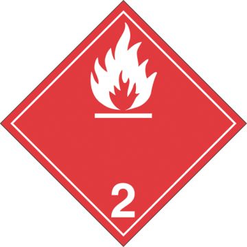 Flammable Gases TDG Placard