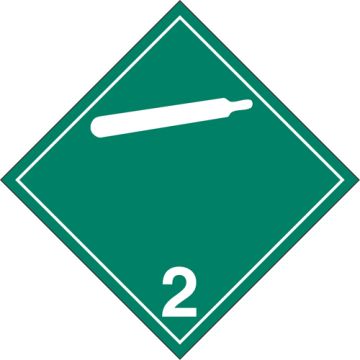 Non-Flammable & Non-Toxic Gases TDG Placard