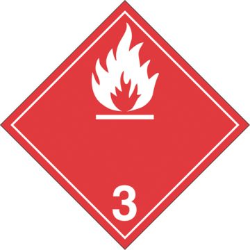 Flammable Liquids TDG Placard