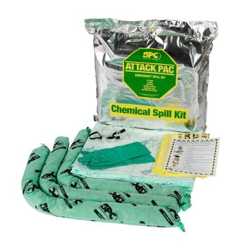 Attack Pac Chemical Spill Kit, 7 gal (26.5L) Absorbency