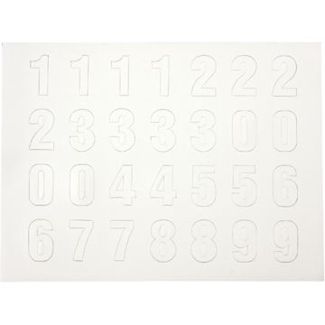 Cut-out Magnetic Numbers