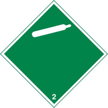 Non-Toxic Gas TDG Placard