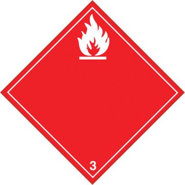 Flammable Gases TDG Placard