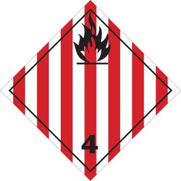 Flammable Solids TDG Placard