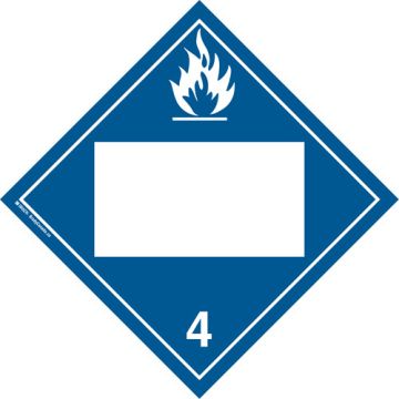 Dangerous When Wet TDG Placard