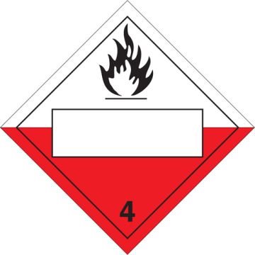Spontaneous Combustibles TDG Placard
