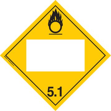 Oxidizer TDG Placard