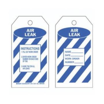 "Air Leak" Inspection Tags